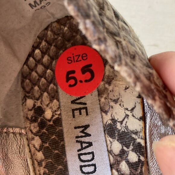 Steve Madden Python Heaven Slip-On Ballet Flats Size 5.5 EUC Never Worn - Picture 6 of 9